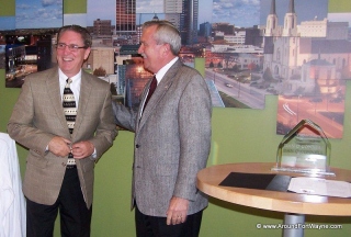 Dan O'Connell and Mayor Tom Henry