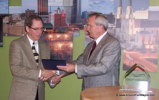 Dan O'Connell and Mayor Tom Henry