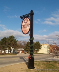 Wells Street Corridor entrance sign