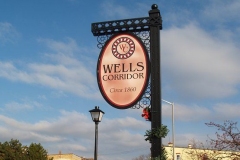 Wells Street Corridor entrance sign