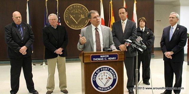 City Director of Public Safety announcement photos and video November 26, 2013 News Conference