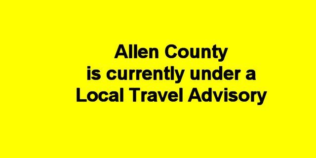 Winter Weather Travel Advisory issued Allen County is currently under a Local Travel Advisory