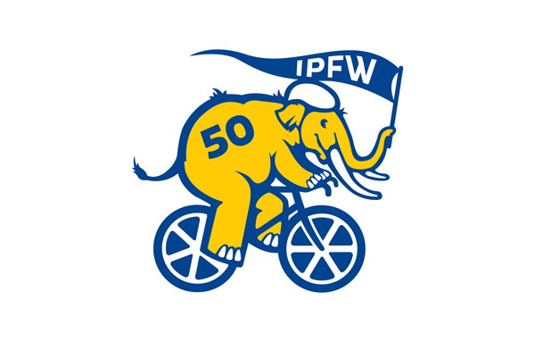 IPFW and Lincoln Financial unveil 4,000 pound sculpture IPFW 50th logo