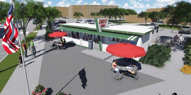 Cindy’s Diner new location Cindy's Diner rendering