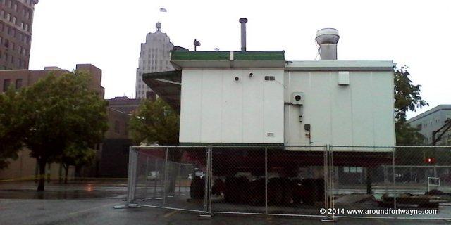 Cindy’s Diner move postponed until 1 pm today Cindy's Diner on a cold, wet morning