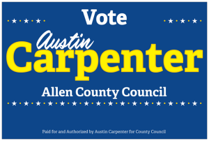 Upstate Alliance of Realtors endorses Carpenter Austin Carpenter for Allen County Council
