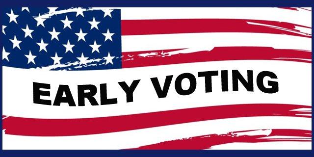 Early voting began this week and continues through 11/3/2014 Early voting logo
