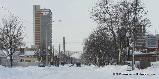 Photos of downtown after Sunday’s snow storm Downtown Fort Wayne Indiana snowscapes