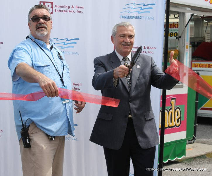 Three Rivers Festival ribbon cutting photos and video TRF Ribbon Cutting