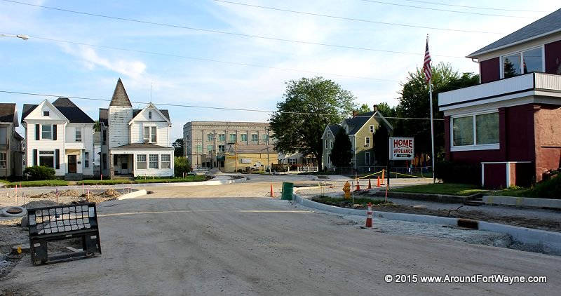 Cityscape Flats update and photos of progress on Fairfield/Brackenridge Fairfield Avenue and Brackenridge Street intersection re-construction