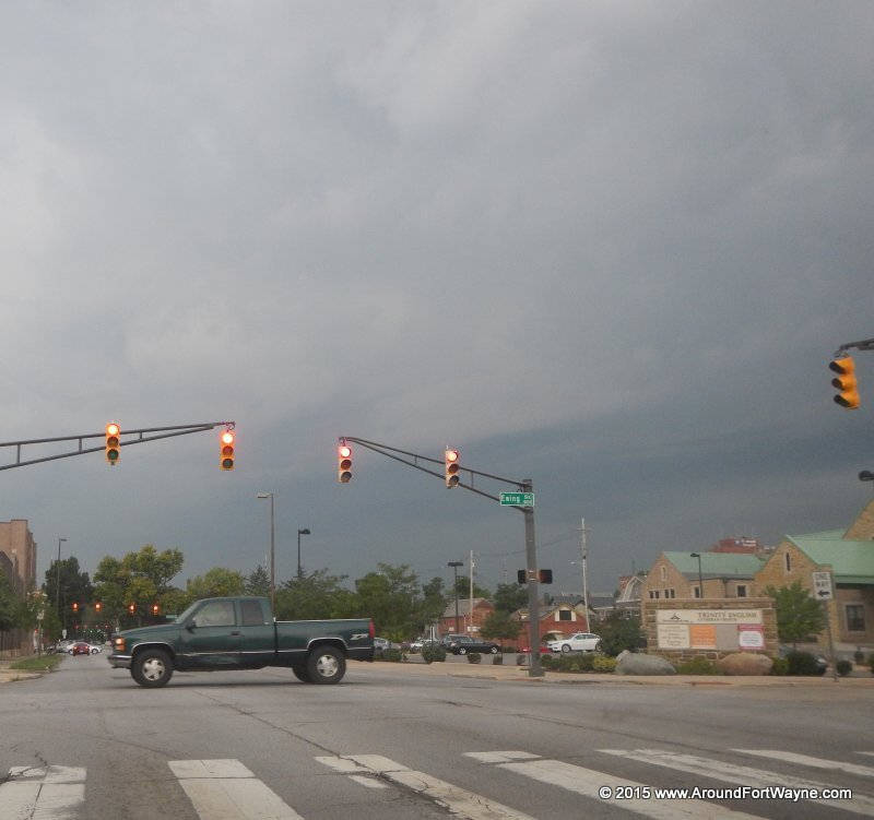 Storm clouds rolling into downtown Fort Wayne Storm clouds rolling into downtown Fort Wayne