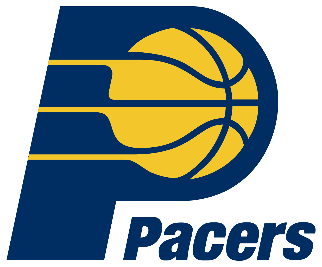 Pacers over the Hornets, 98-86, last night at the Coliseum Indiana Pacers logo