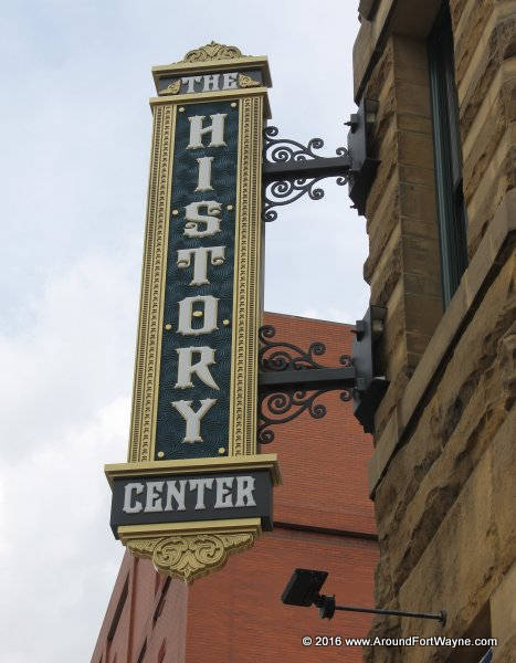 The History Center sign New History Center sign