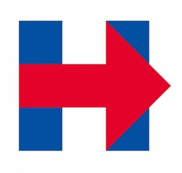 Bill Clinton in Fort Wayne – 4/30/2016 Hillary Clinton 2016 side logo