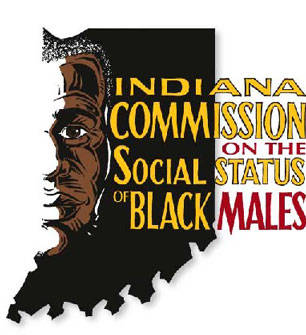 Indiana Black Barbershop Health Initiative Indiana Commission on the Social Status of Black Males logo