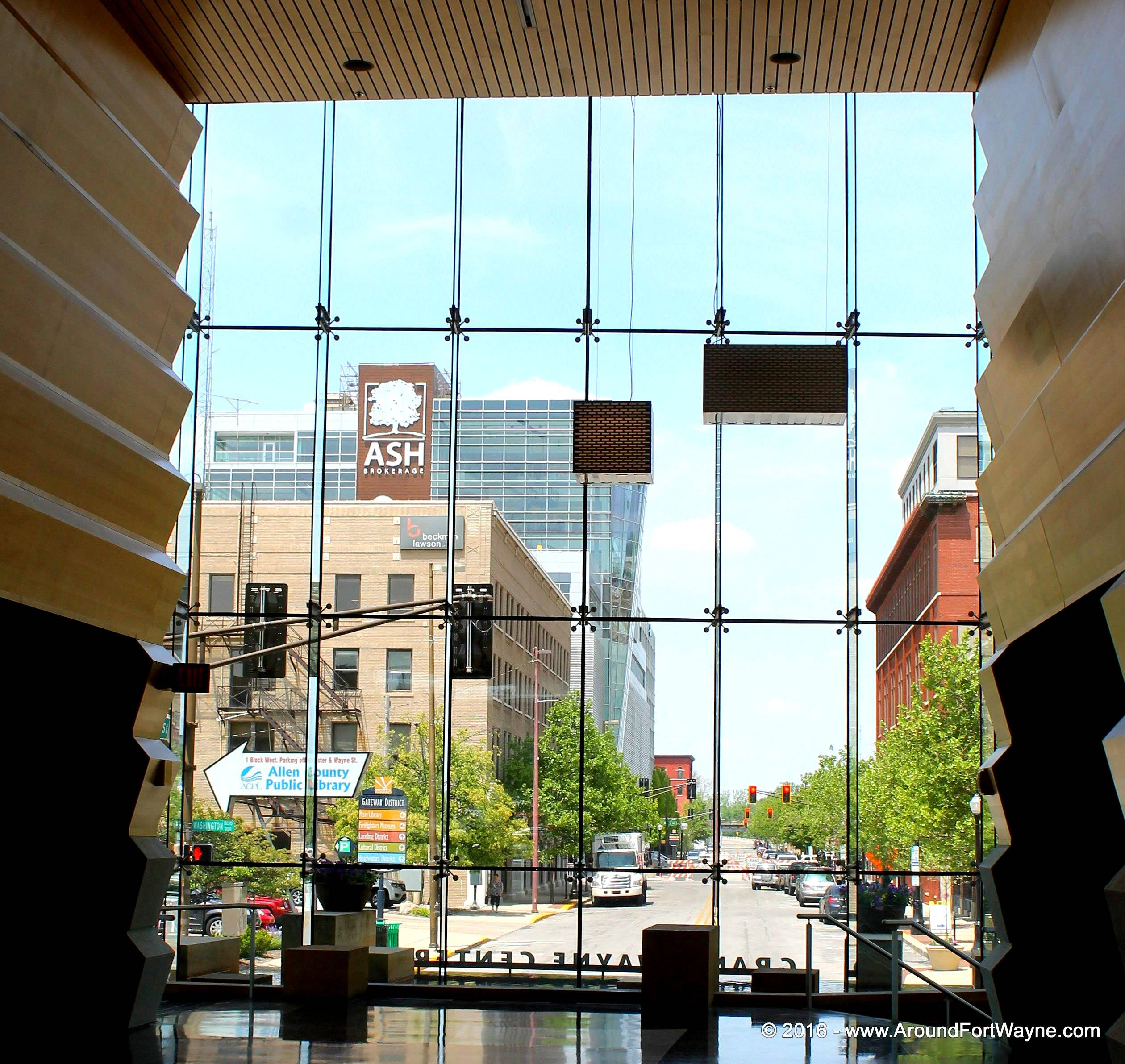 The new view…. The view from the Grand Wayne Convention Center