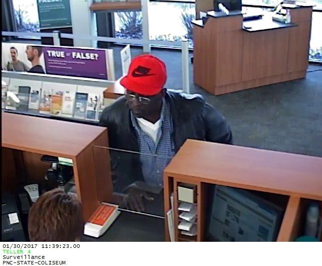 FWPD: Bank Robbery suspect sought 20170130 - PNC Robbery Suspect