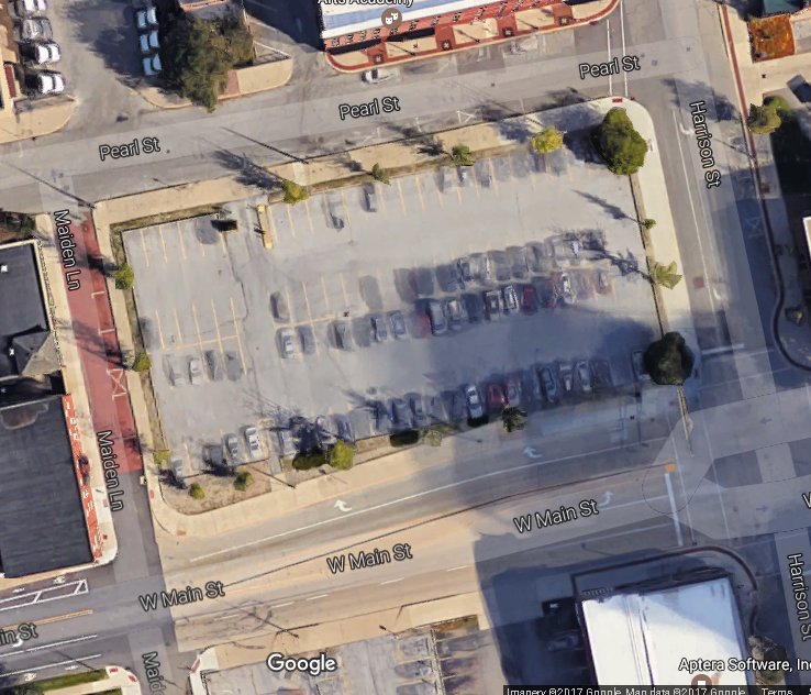 Two proposals received for downtown lot Downtown property redevelopment map