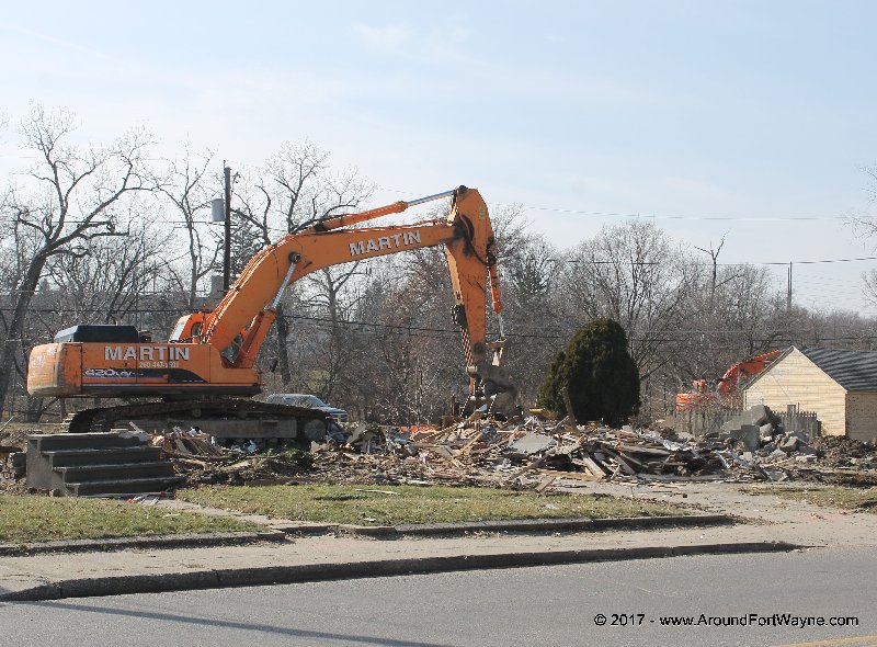 State Boulevard demolitions have begun State Boulevard demolitions, February 6, 2017