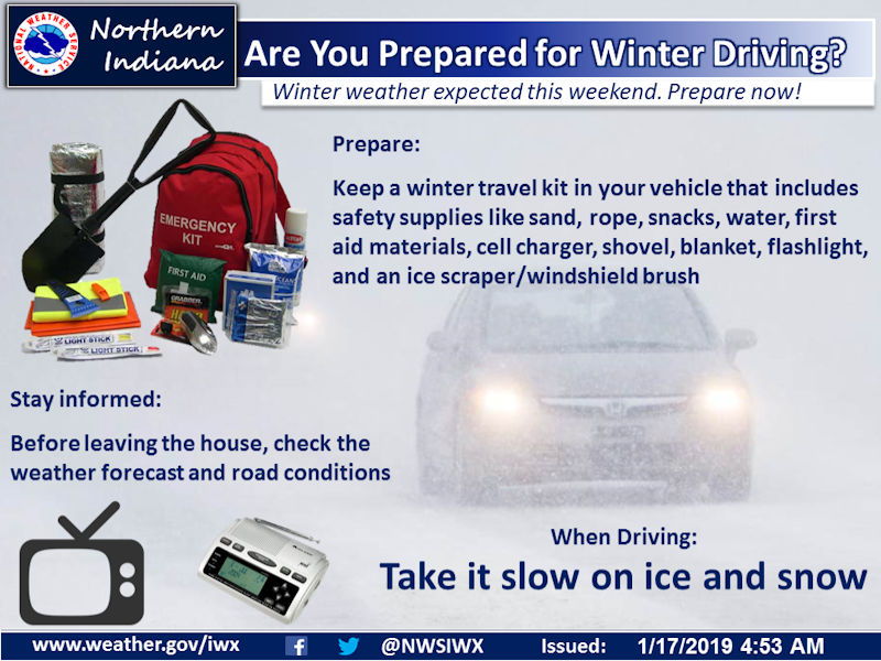 National Weather Service weather story image for January 17, 2019