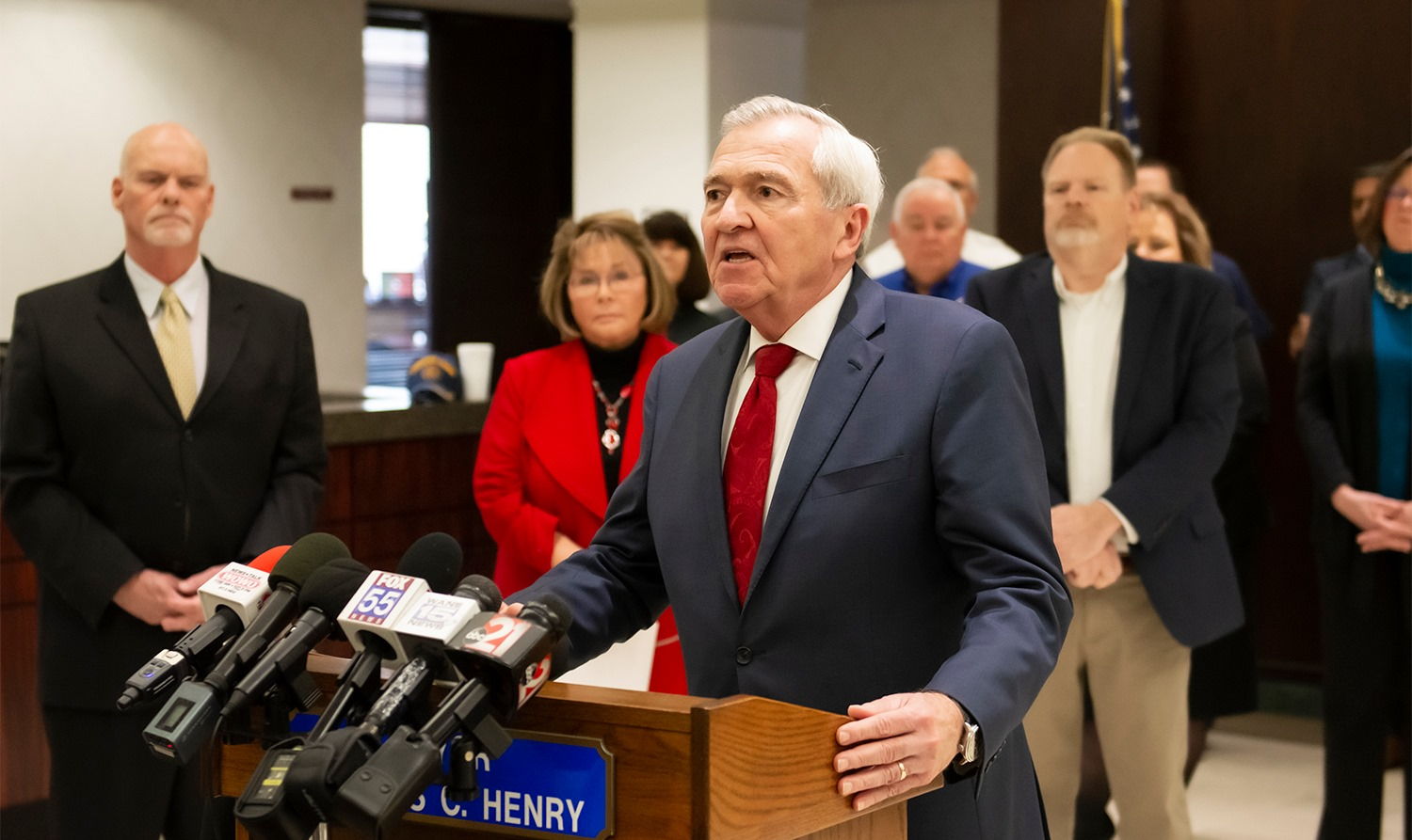 COVID-19 City-County joint news conference Mayor Tom Henry