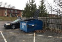 FWACC seeks help after emaciated dog found The dumpster where the deceased dog was found.