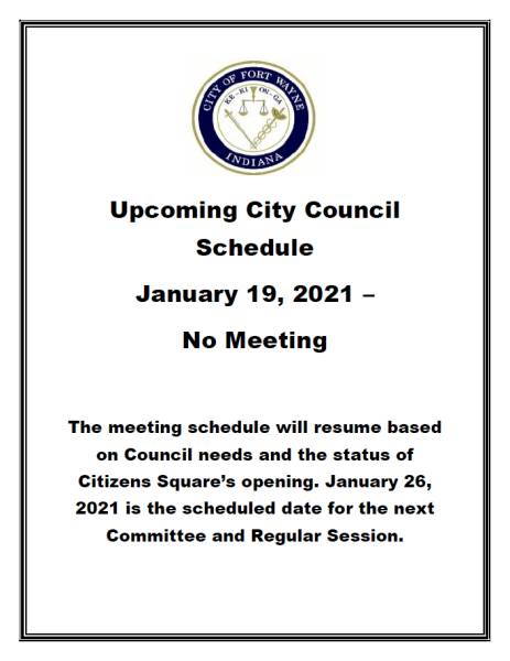 Fort Wayne City Council Fort Wayne, Indiana Citzens Square