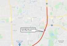 I-69 Overnight lane closures – 3/29/2021