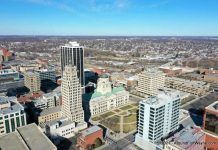 Downtown Fort Wayne aerial photos – 3/6/2021