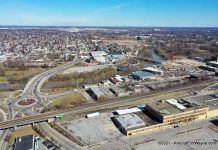 Enjoy the beautiful weather! Downtown Fort Wayne Indiana