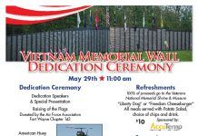 Vietnam Wall Memorial Dedication – 5/29/2021