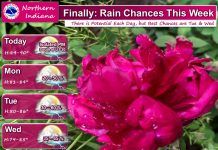 NWS: Rain chances this week