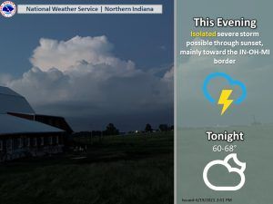 diminishing thunderstorms