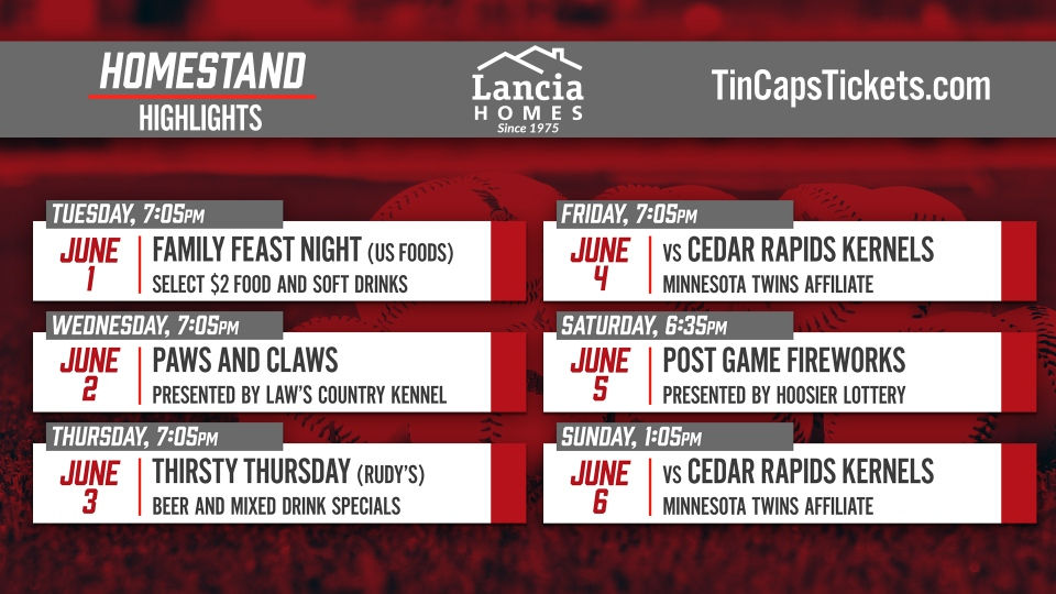 TinCaps homestand highlights