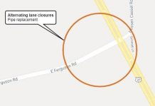 Alternating lane closures planned for Ferguson Road – 10/6/2021