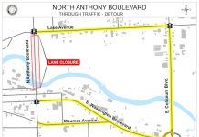 Traffic Alert: North Anthony Boulevard partial closure