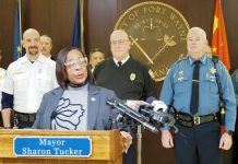 AFW photos and video: Public safety update Fort Wayne Mayor Sharon Tucker