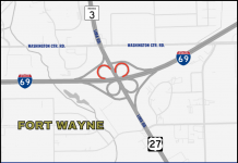 Traffic Alert: Southbound I-69 ramps to temporarily close