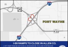 INDOT: Ramps at I-69 and U.S. 30 to close