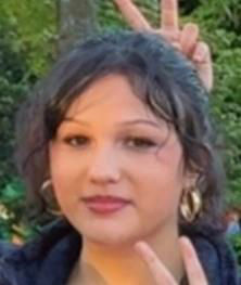 The Fort Wayne Police Department is investigating the disappearance of 15 year-old Aliyah Difilippo, who was
last seen in the 5200 block of Harrison Street on November 23, 2025, at around 1911 hours.

She was last seen wearing a black tank top and black PJ bottom pants. She is described as 5’00”, 110 lbs, long curly brown hair, brown eyes, dental braces,
and earrings.

Anyone with information to the whereabouts of Aliyah is asked to call (260) 427-1222 or 9-1-1.

Photo provided by the FWPD.