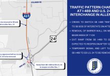Traffic Alert: Changes at I-469 and U.S. 24