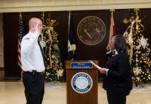 Cody Brooks sworn in as the Fort Wayne Fire Department’s Deputy Chief