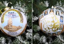 First Lady Braun unveils Indiana’s first Dolly Parton Imagination Library Christmas Tree at the Statehouse