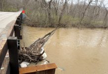 Allen County Highway Department warns of dangerous logjam