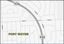 Weekend closure at Coliseum Boulevard and Vance Avenue in Fort Wayne