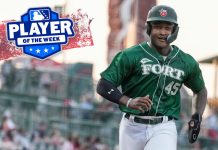 Alex McCoy named Midwest League Player of the Week